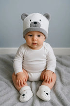 Kit De Calcetines + Gorro Invierno Bebe, Frío Gav Import