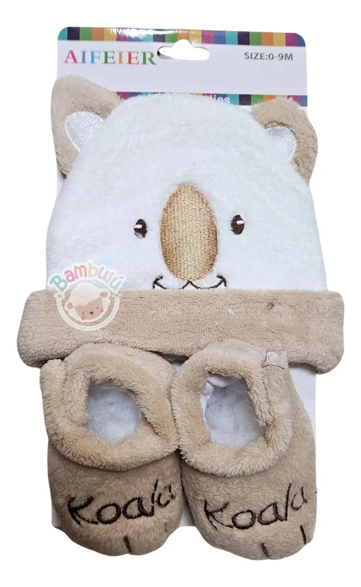 Kit De Calcetines + Gorro Invierno Bebe, Frío Gav Import