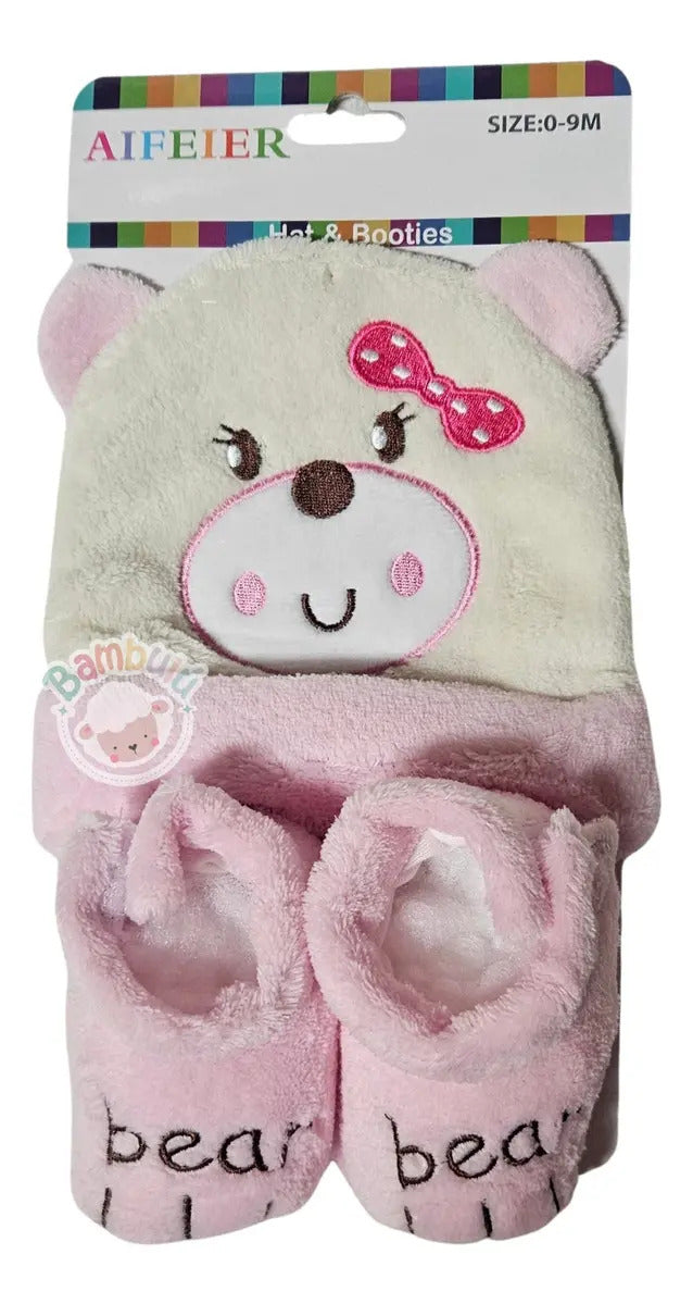 Kit De Calcetines + Gorro Invierno Bebe, Frío Gav Import