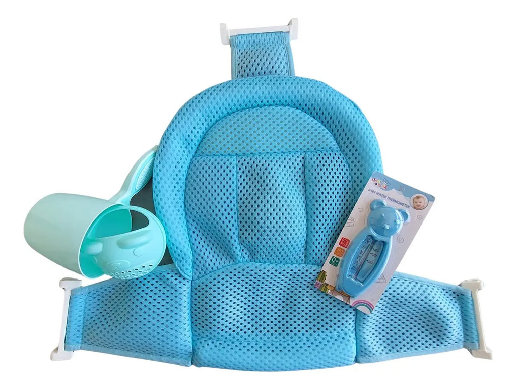 Kit Baño Cuidado Bebe Regadera + Termómetro + Malla Bañera