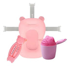 Kit Cuidado Baño Aseo Bebe Cojín + Regadera + Termómetro