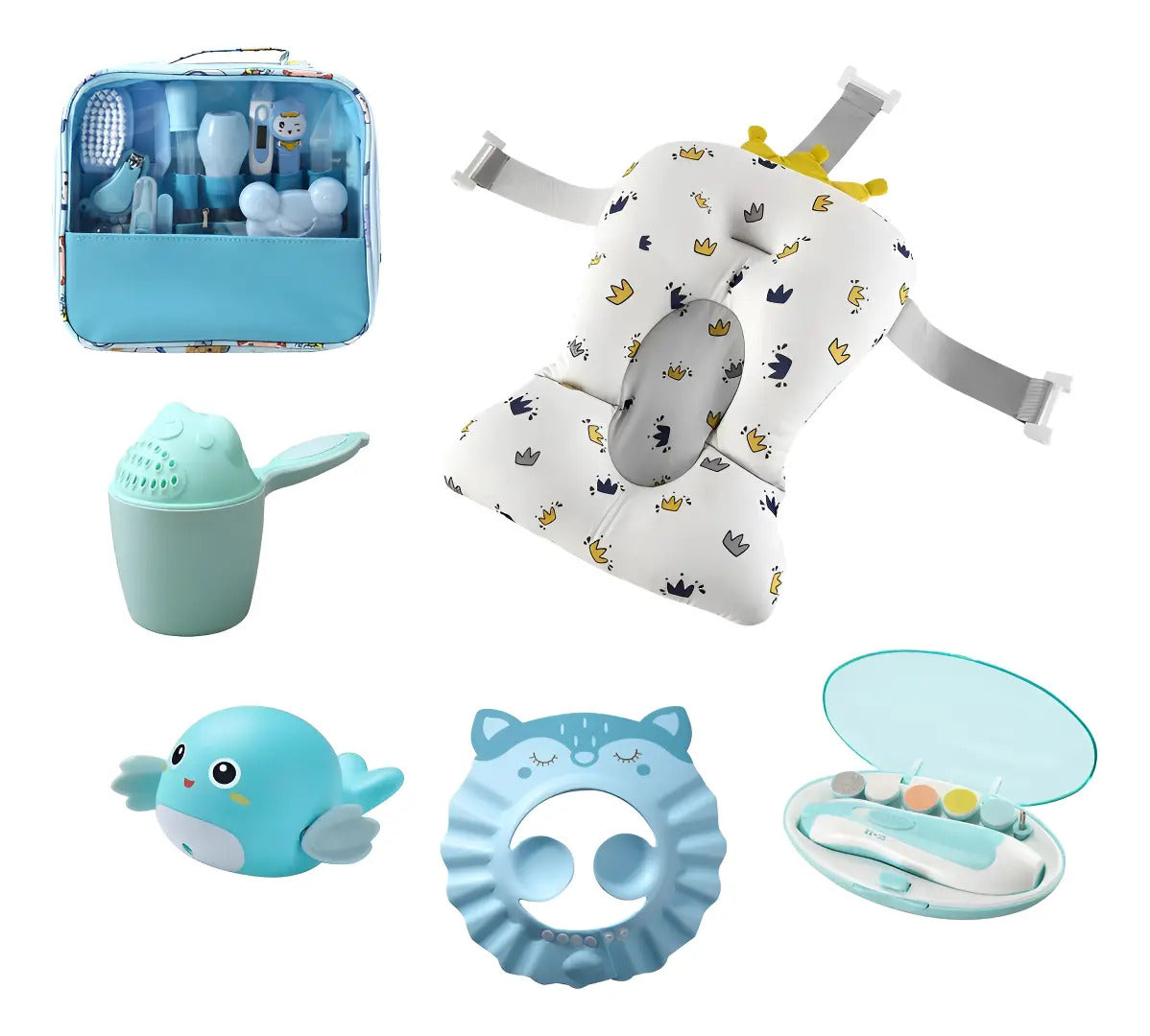 Kit De Baño + Higiene Bebe Con Hamaca Maletín