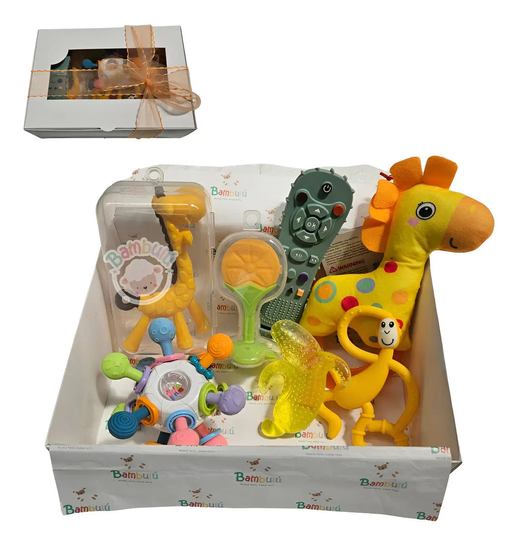 Kit De Juguetes, Mordedores Sonajeros Bebé, Baby Shower