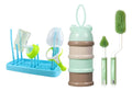 Kit Mamaderas Bebe Dispensador Leche + Escurridor + Cepillos