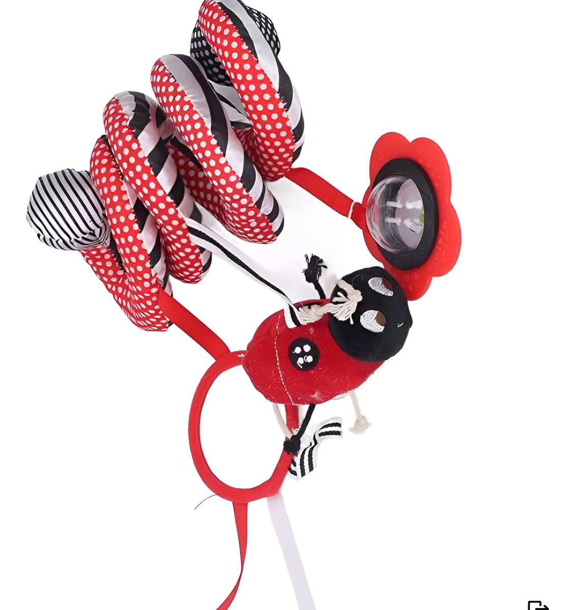 Sonajero Sensorial Colgante Espiral Blanco Y Negro Bebé Gav
