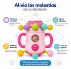 Juguete Mordedor Sonajero Mamadera Sensorial Para Bebés