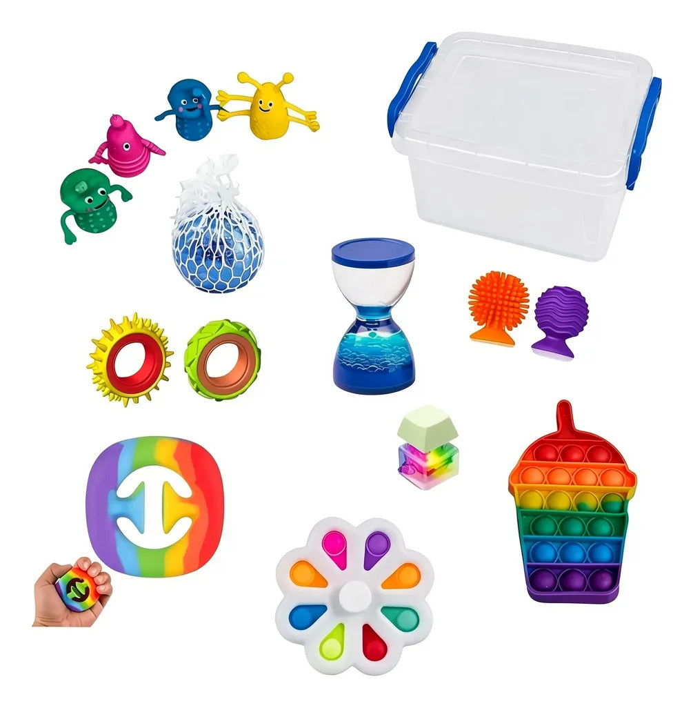 Box Sensorial, Juguetes Antiestrés, Texturas Autismo