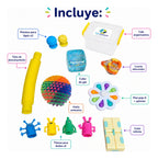 Kit Sensorial Antiestrés, Texturas Y Colores, Autismo Tdah