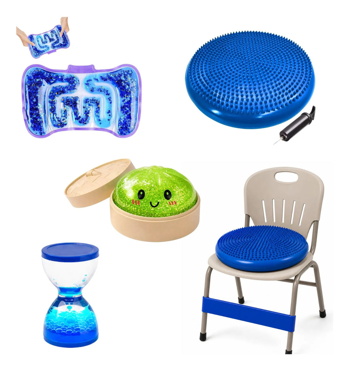 Kit Sensorial, Squishy Cojin Equilibrio, Antiestres Tea