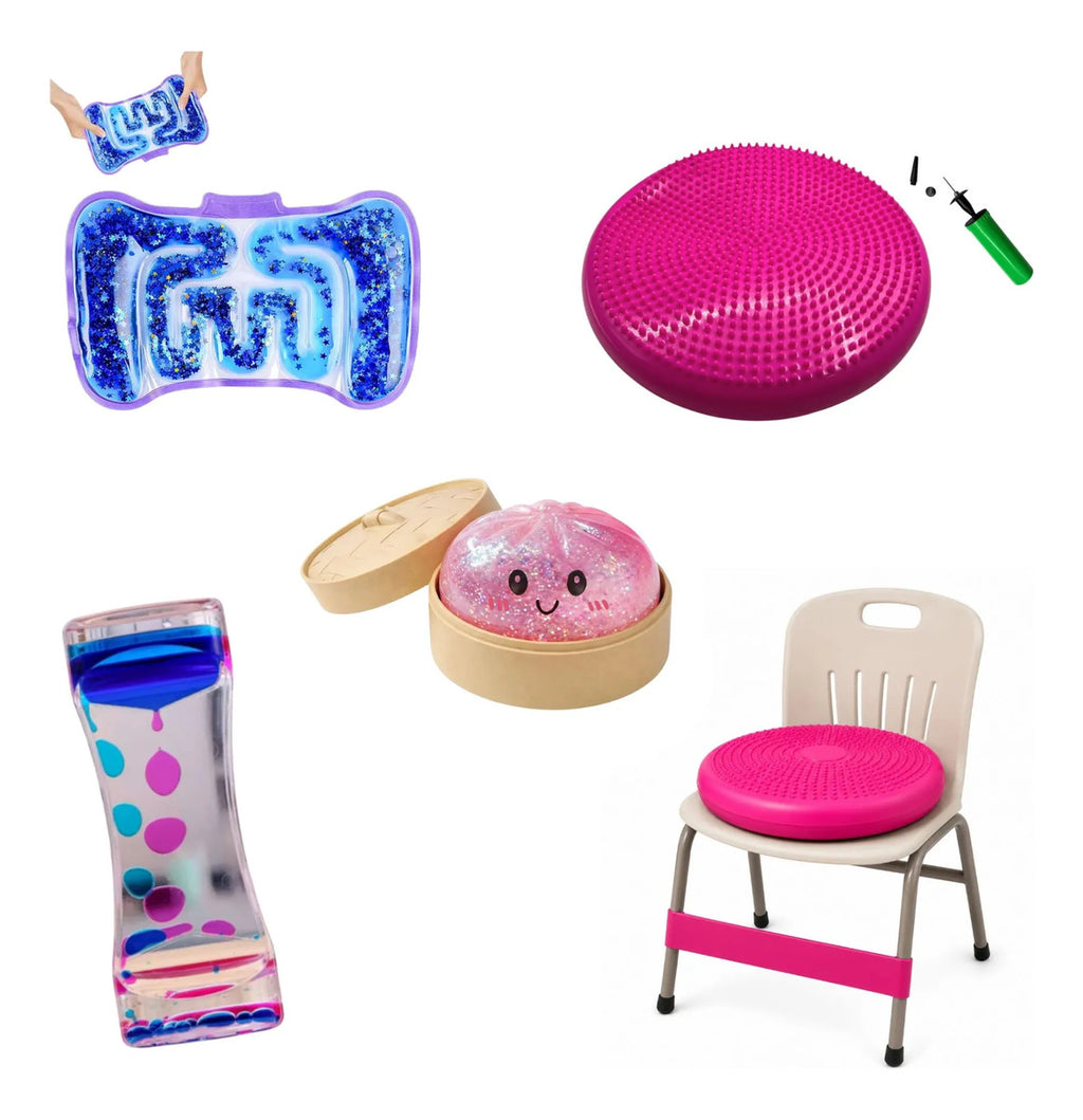 Kit Sensorial, Squishy Cojin Equilibrio, Antiestres Tea