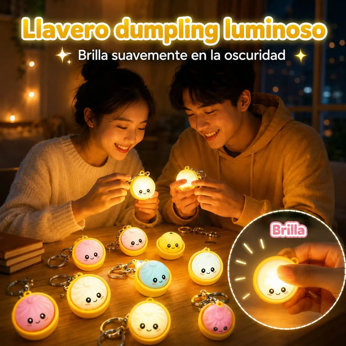 Pack 2 Llaveros Sensorial Fidget Con Clicker Antiestrés