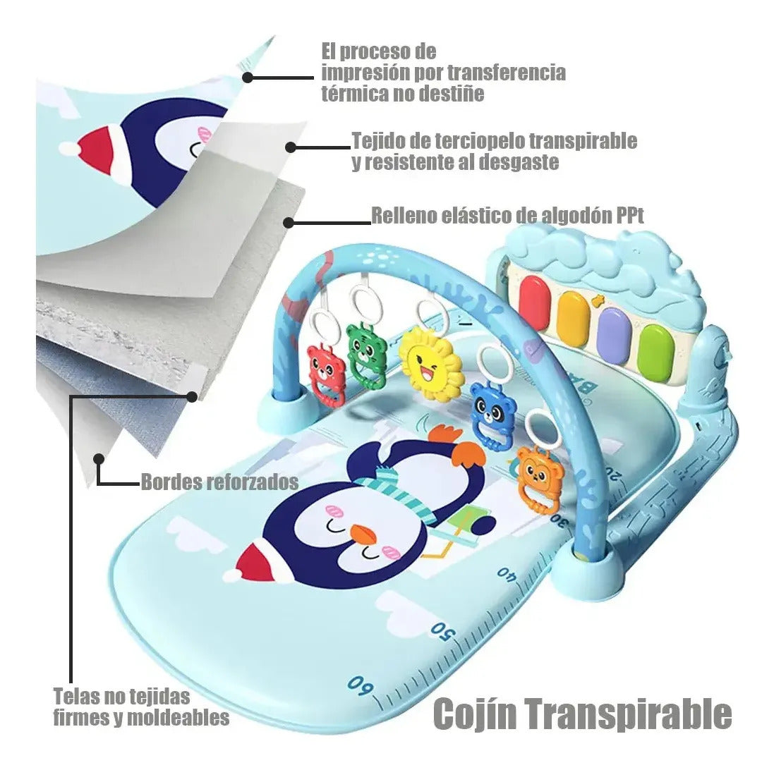 Gimnasio Alfombra Piano Musical Para Bebés, Sensorial