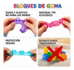 Bloques De Construcción Sensorial De Silicona 40 Pzs