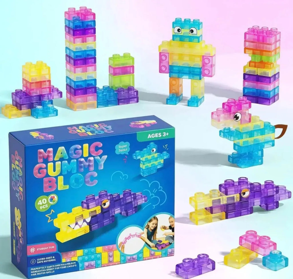 Bloques De Construcción Sensorial De Silicona 40 Pzs