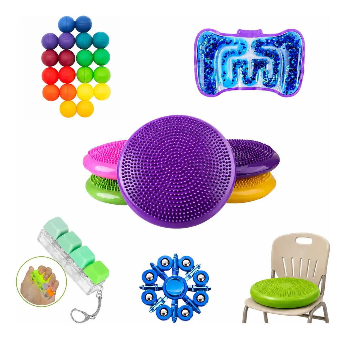Kit Sensorial Antiestres, Escolar, Niños Autismo