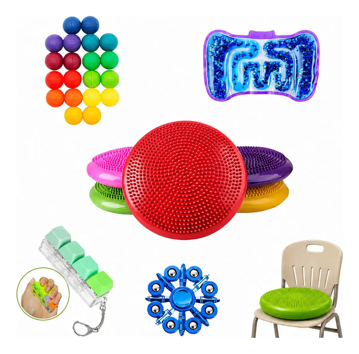 Kit Sensorial Antiestres, Escolar, Niños Autismo