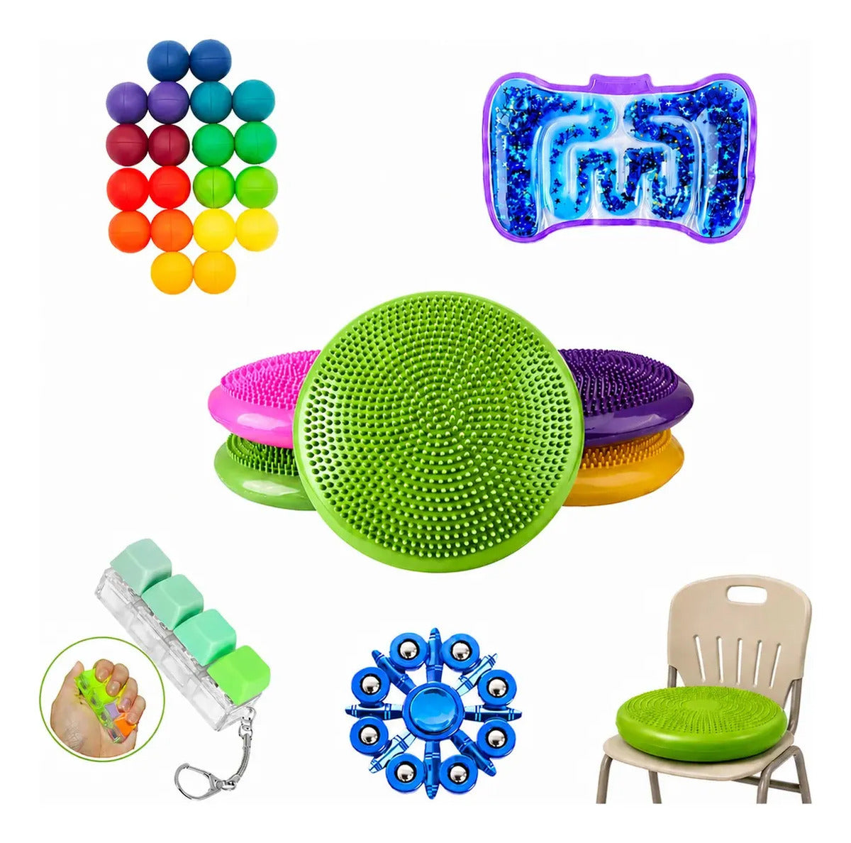 Kit Sensorial Antiestres, Escolar, Niños Autismo