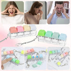 Kit 3 Llaveros Sensorial Teclas Con Luz, Antiestrés, Autismo