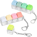 Kit 3 Llaveros Sensorial Teclas Con Luz, Antiestrés, Autismo