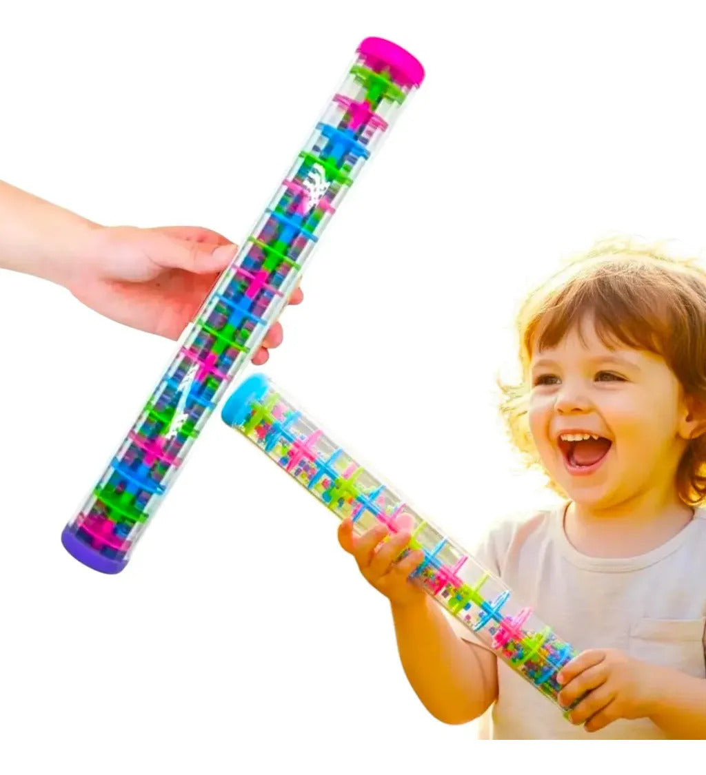 Palo De Lluvia Musical 40 Cm Juguete Sensorial Antiestrés