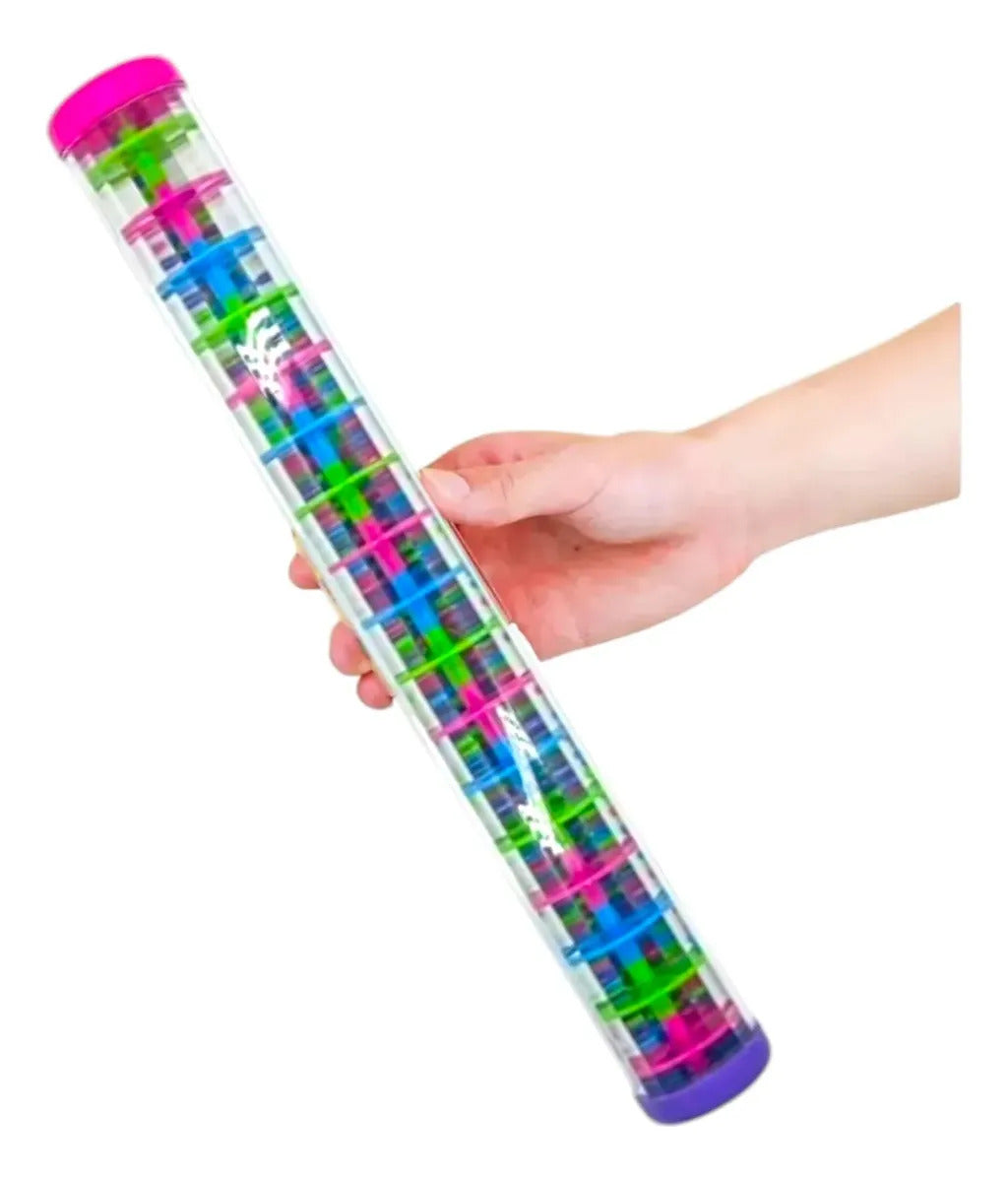 Palo De Lluvia Musical 40 Cm Juguete Sensorial Antiestrés