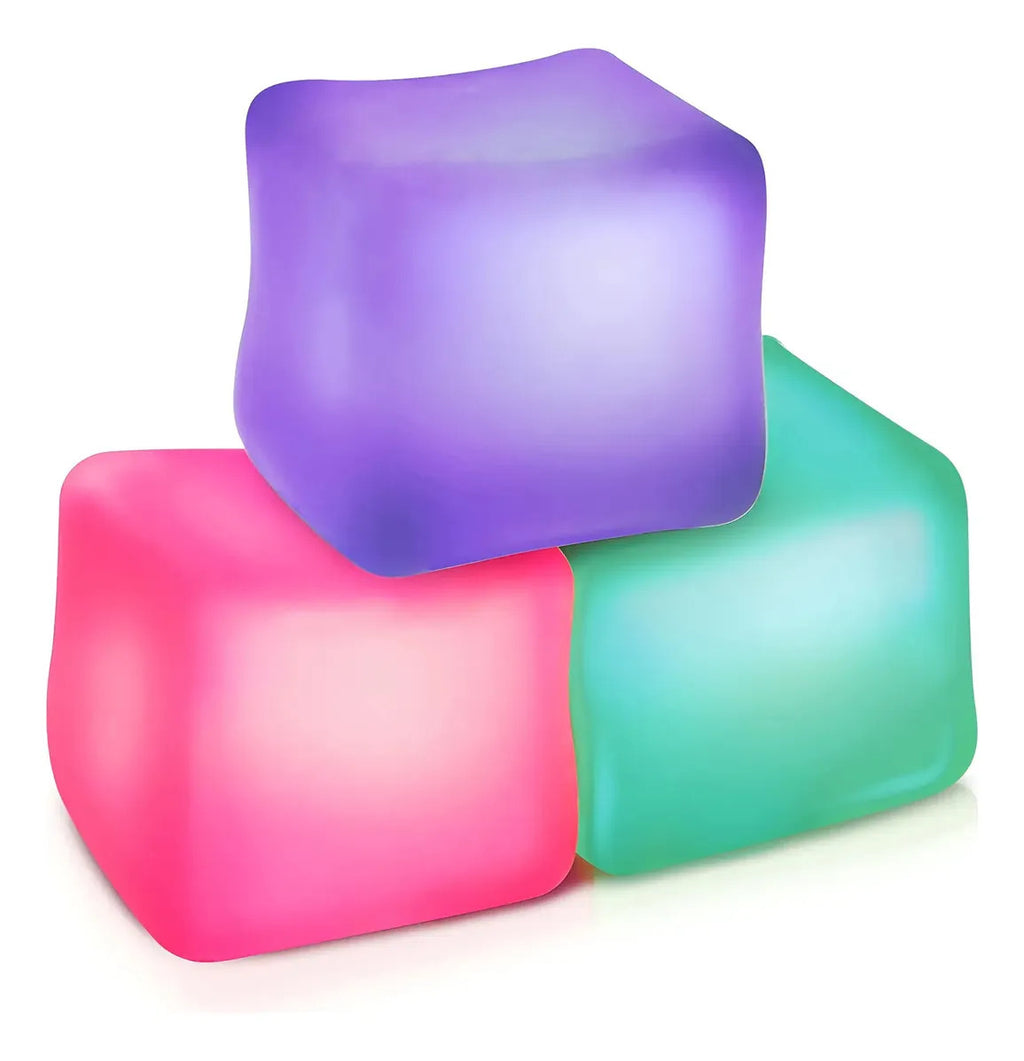 Set 3 Cubo De Hielo, Squishy De Gel Sensorial Antiestrés