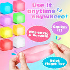 Set 3 Cubo De Hielo, Squishy De Gel Sensorial Antiestrés