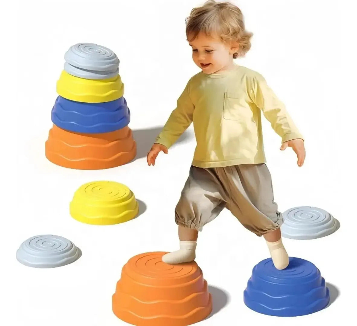 Pack De 7 Piedras Sensoriales De Equilibrio Para Niños