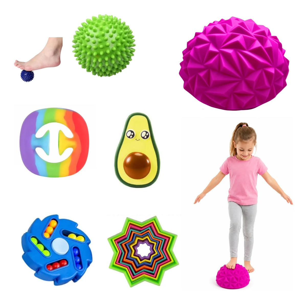 Kit Sensorial Antiestres, Autismo Tdah Para Niños, Regulacio