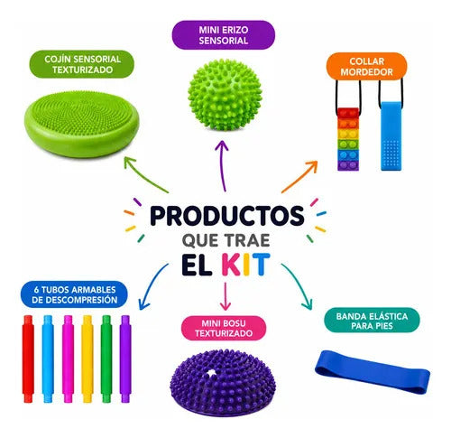 Pack Sensorial Autismo, Tdah, Antiestres, Niños Y Adultos