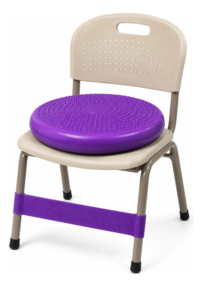 Kit Sensorial Cojin + Mini Bosu + Pelota Erizo, Tea, Tdah