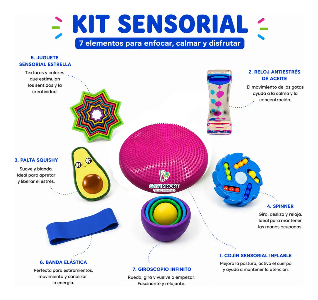 Kit Juguetes Sensoriales, Autismo, Regulacion Antiestrés