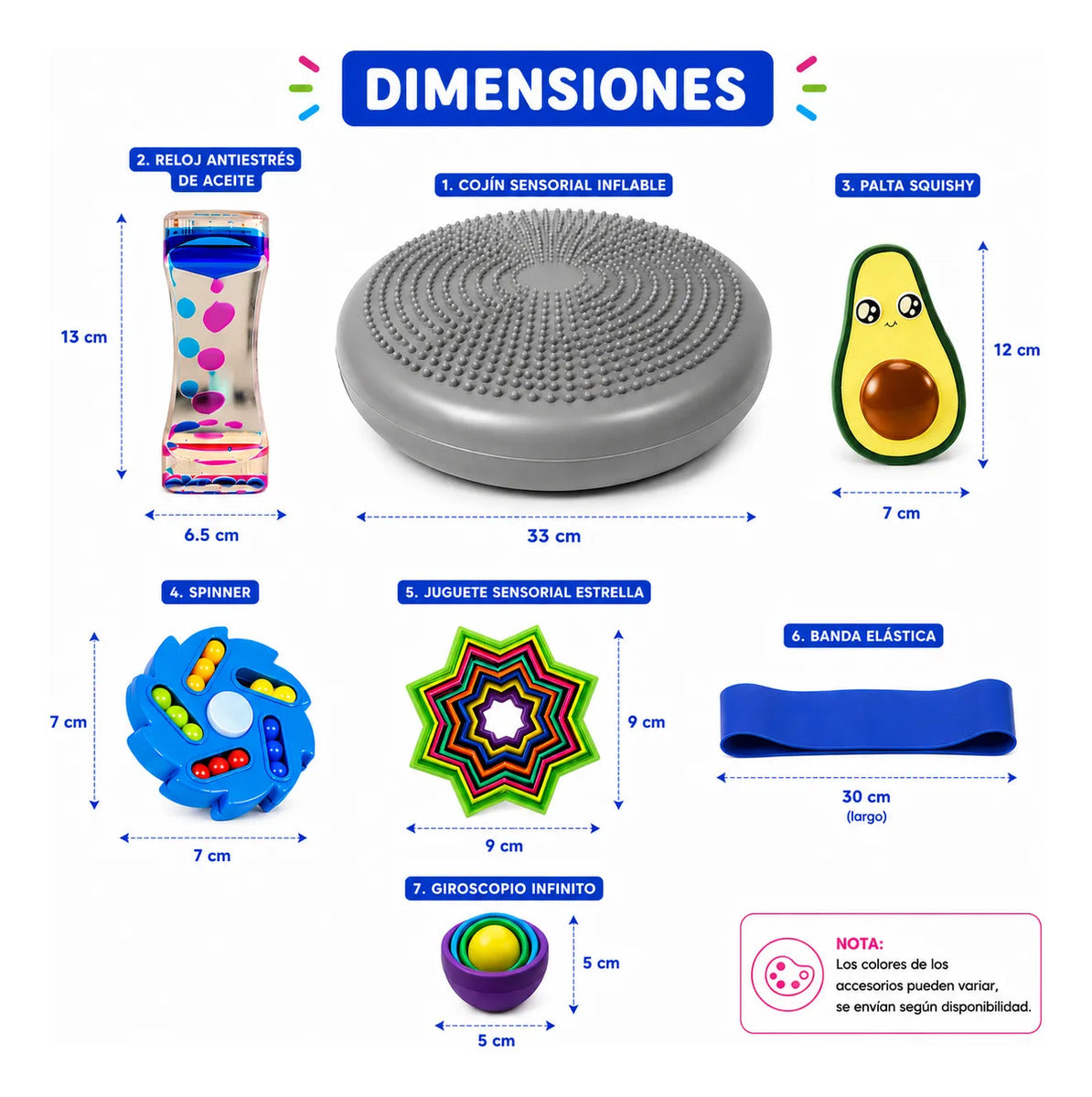 Kit Juguetes Sensoriales, Autismo, Regulacion Antiestrés