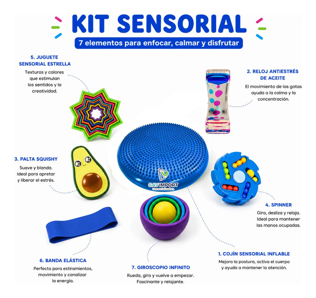 Kit Juguetes Sensoriales, Autismo, Regulacion Antiestrés