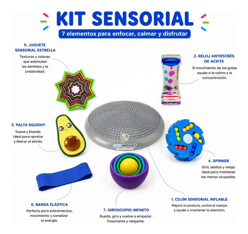 Kit Juguetes Sensoriales, Autismo, Regulacion Antiestrés