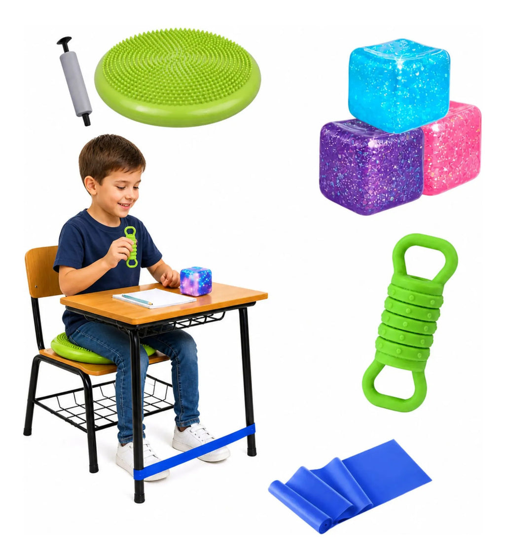 Kit Sensorial Antiestrés, Regulación Autismo, Escuela