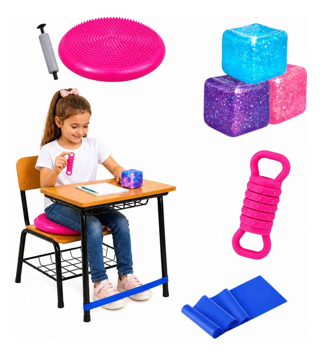 Kit Sensorial Antiestrés, Regulación Autismo, Escuela