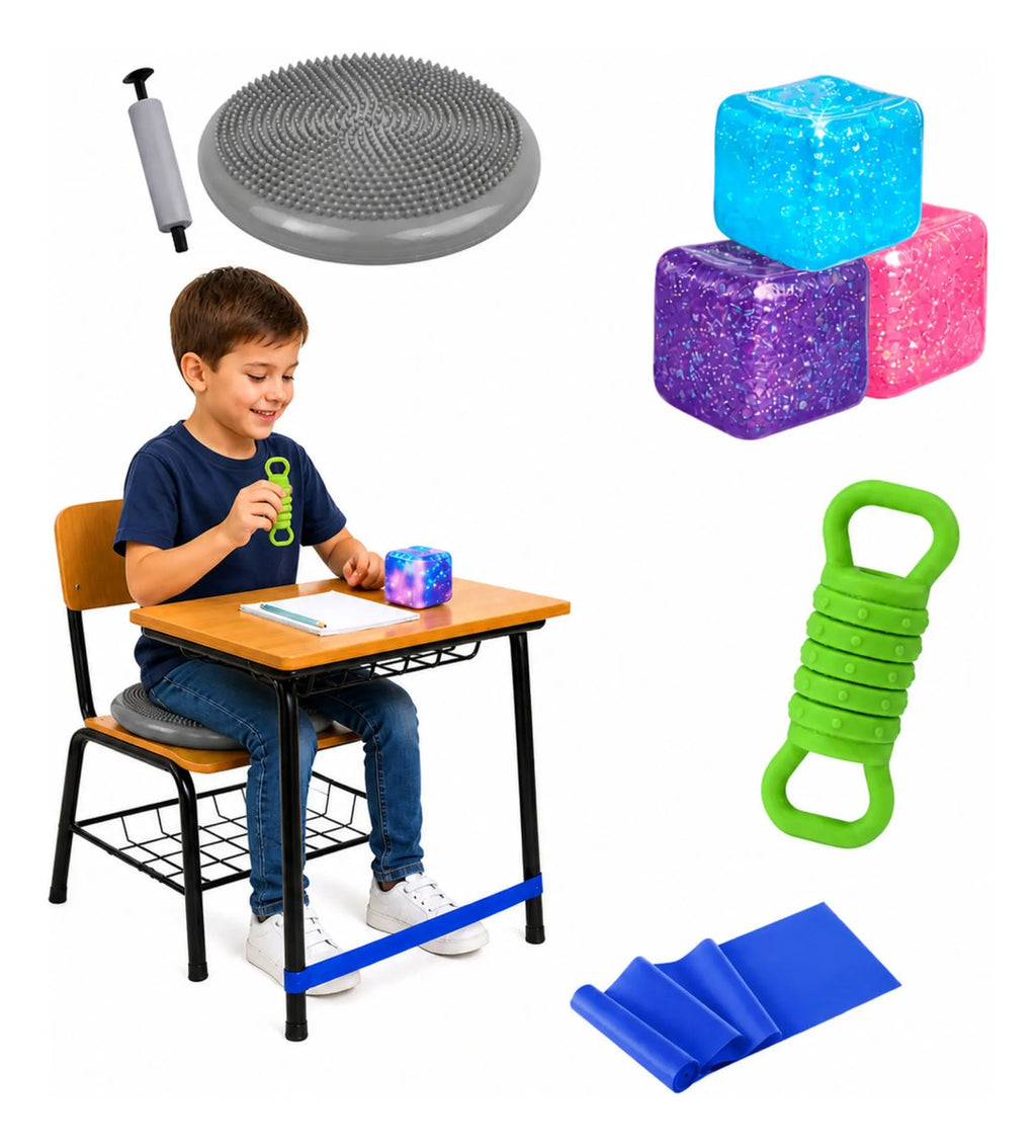 Kit Sensorial Antiestrés, Regulación Autismo, Escuela