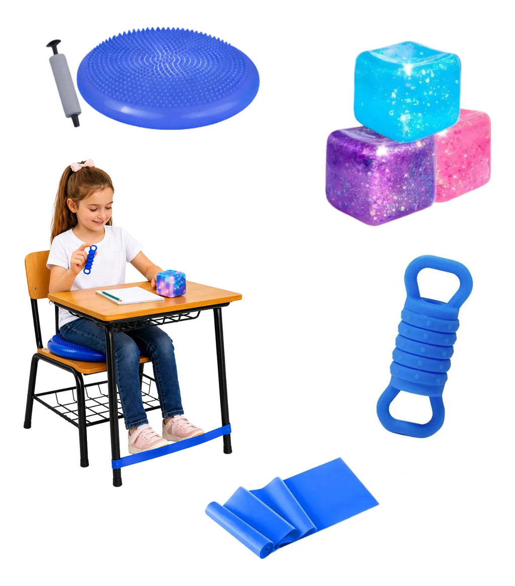 Kit Sensorial Antiestrés, Regulación Autismo, Escuela