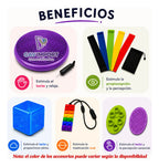 Kit Sensorial, Cojin, Cubo, Mordedor, Regulación Autismo