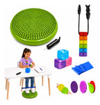 Kit Sensorial, Cojin, Cubo, Mordedor, Regulación Autismo