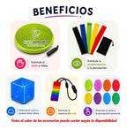 Kit Sensorial, Cojin, Cubo, Mordedor, Regulación Autismo
