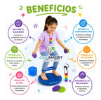 Kit Sensorial, Cojin, Cubo, Mordedor, Regulación Autismo